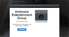 Desktop Screenshot of ambrosiadanceclub.com