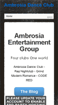 Mobile Screenshot of ambrosiadanceclub.com